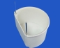 Preview: Papageiennapf weiss  Drahthaken 10 x 8 x 6 cm