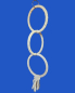 Preview: Baumwollring Trio - 3 Ringe  dm = 14 cm  48 cm lang