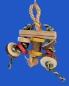 Preview: Triple - Rounds Holz - Sisall small Länge ca. 14 cm