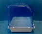 Preview: Badehaus gross   weiss-blau getönt     24  x 17  x 18  cm