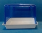 Preview: Badehaus gross   weiss-blau getönt     24  x 17  x 18  cm