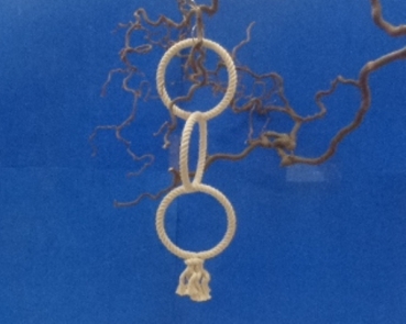 Baumwollring Trio - 3 Ringe  dm = 14 cm  48 cm lang