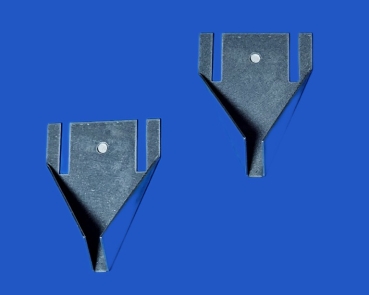 Sitzstangenhalter Zink - Ausführung   Maße 6 x 4,5 cm
