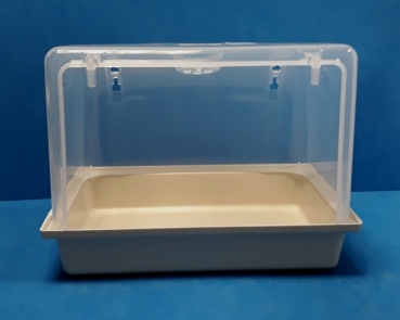 Badehaus gross  beige transparent   24 x 17 x 18,5 cm