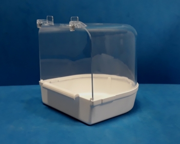 Badehaus gross  für Vorsatzgitter weiss     13 x 13 cm