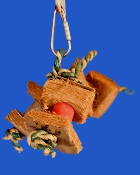 Cocos - Strick Sittich - Spielzeug Länge ca. 10 x 12 cm