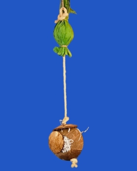 Cocosnest mit langem Sisalseil Länge  ca. 40 cm
