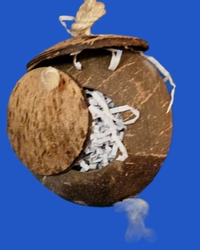 Cocosnest mit langem Sisalseil Länge  ca. 40 cm