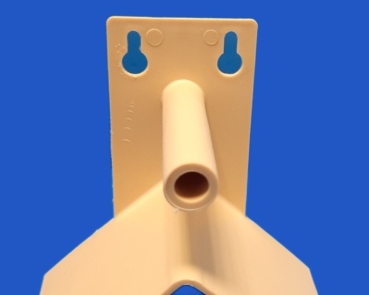 Einzelsitze Kunststoff - beige mit Kotfang