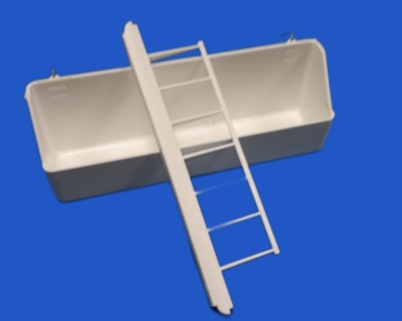 Futternapf weiss mit  Raufe  20 cm