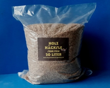Holz - Häcksle  Körnung 3 mm fein  20 Liter