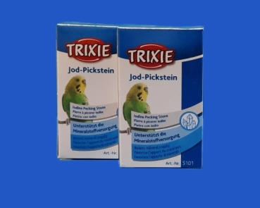 Kalkstein mit Jod  für kleinere Vogelarten