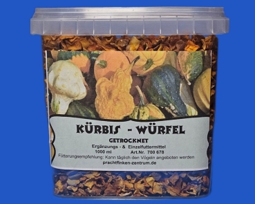 Kürbis - Würfel  Classic - Nature   1000 ml