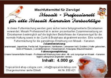 Preview: Mosaik Profess. Kanarienfutter  4000 gr.