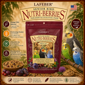Lafeber Senior Bird Nutri-Berries für Sittiche