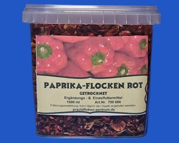 Paprikaflocken  rot   Classic - Nature  1000 ml.