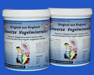 Schwarze Vogelmineralien  England 1200 gr.