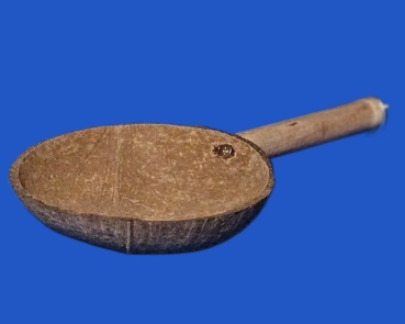 Natursitzstange mit Cocos - Napf  Länge 25 cm