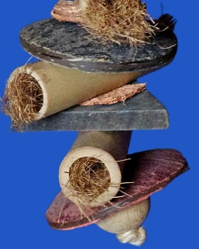 Sittich - Spielzeug Bambus - Freude  Maße 29 x 15 cm