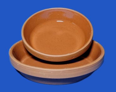 Tonschale - braun  24 cm