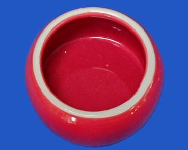 Tontrog - rot    glasierter - Napf    125   ml
