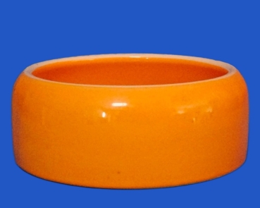 Tontrog - orange  glasierter - Napf     500 ml