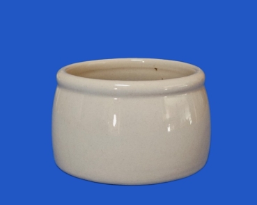 Tontrog - beige  glasierter - Napf   125  ml