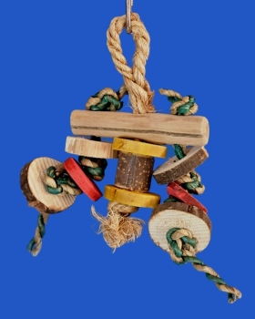 Triple - Rounds Holz - Sisall small Länge ca. 14 cm
