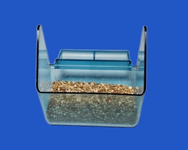 Vorsatzgitternapf  transparent blau