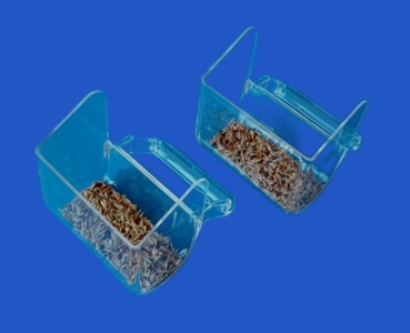Vorsatzgitternapf  transparent blau