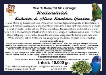 Preview: Wellensittich  Knabber Garten 10.000 gr.