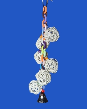 Wicker - Chain Play Bast - Ball - Global Länge  ca. 26 cm