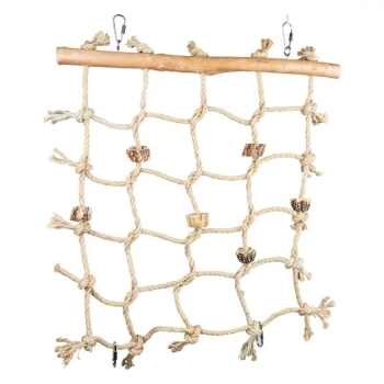 Spiel & Kletternetz Sittiche Papageien Maße 50 x 46 cm