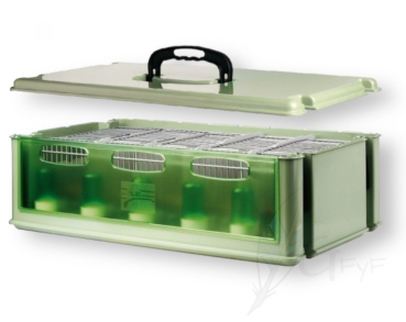 Preview: Tino - Transportbox mit Außenfütterung  67 x 34 x 21 cm