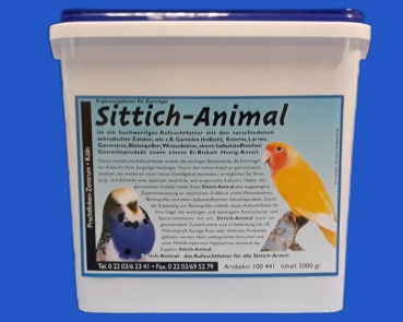 Sittich - Animales  Ei & Aufzuchtfutter   5000 gr.