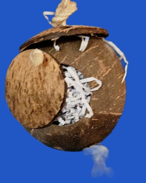 Cocosnest mit langem Sisalseil Länge  ca. 40 cm