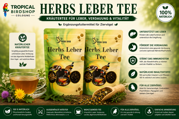 Herbs - Leber Tee  für alle Ziervögel 300 gr.