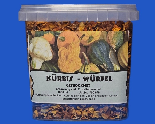 Kürbis - Würfel  Classic - Nature   1000 ml
