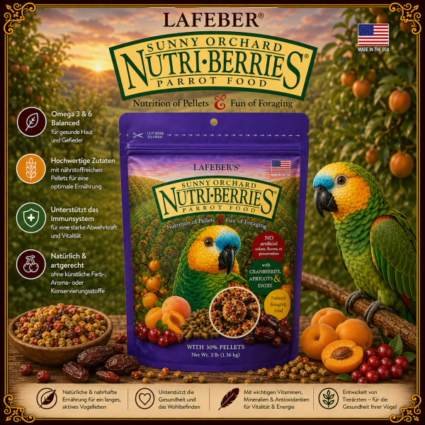 Sunny Orchard Nutri-Beeren für Papageien