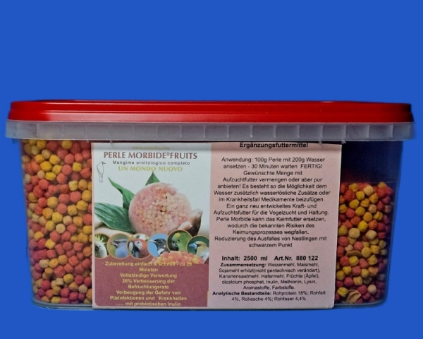Perle - Morbide   Fruit - Rosso Pellets    2500 ml.