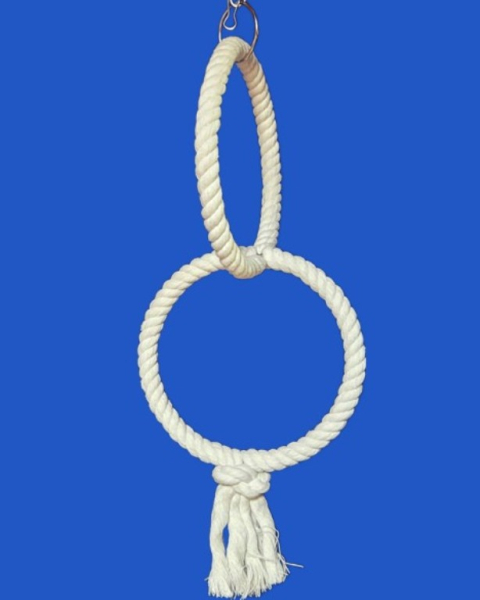Baumwollring Duo   2 Ringe  f. kleine Vogelarten dm = 14 cm