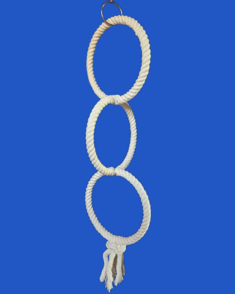 Baumwollring Trio - 3 Ringe  dm = 14 cm  48 cm lang
