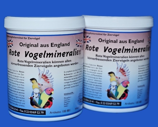 Rote Vogelmineralien  England  1200 gr.