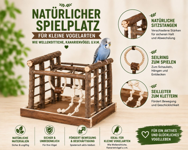 Spielplatz  Rindenholz mittel