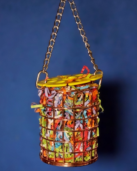 Stainless - Steel Shredder - Playing  ca.  25.x 9 x 9 cm