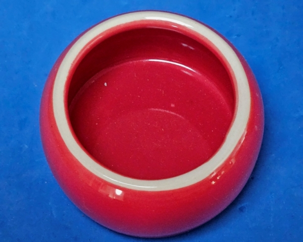 Tontrog - rot  glasierter - Napf   250  ml