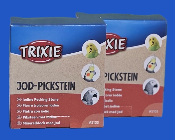 Kalkstein mit Jod  für grössere Vogelarten