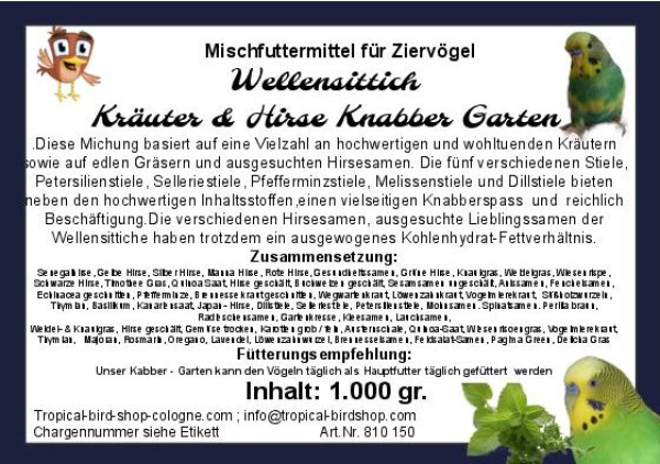 Wellensittiche  Light &  Senior MIx      1000 gr.