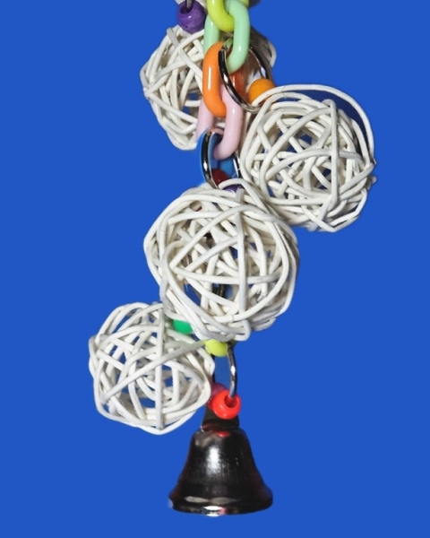 Wicker - Chain Play Bast - Ball - Global Länge  ca. 26 cm
