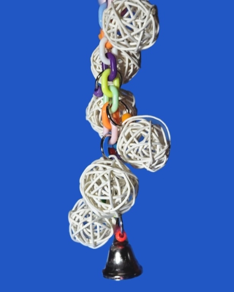 Wicker - Chain Play Bast - Ball - Global Länge  ca. 26 cm